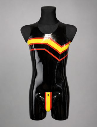 Herren Latex Body "Rubber Pride Flag"